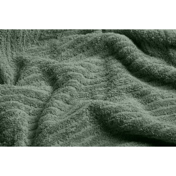 Зелена памучна кърпа и хавлия за баня в комплект от 2 броя - Foutastic-image-1