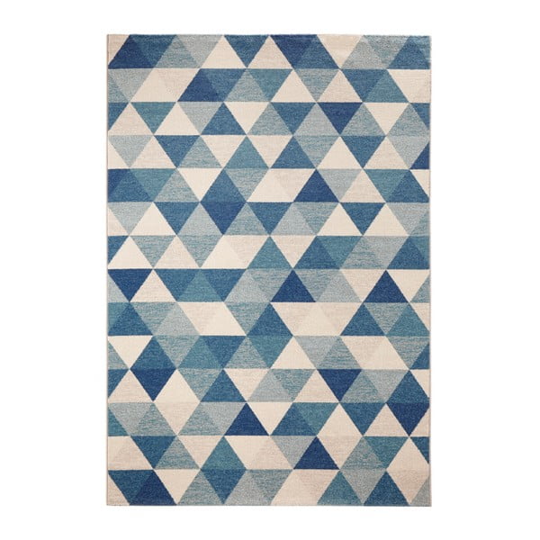 Modrý koberec Mint Rugs Diamond Triangle, 200 x 290 cm
