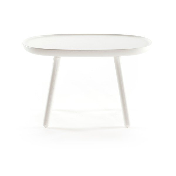 Бяла масичка за кафе от масивна дървесина , 61 x 41 cm Naïve - EMKO-image-1