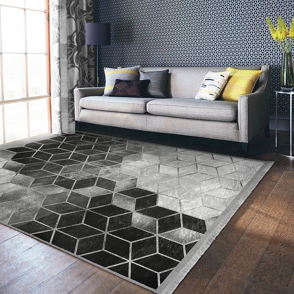 Сив килим 80x150 cm - Mila Home-image-4