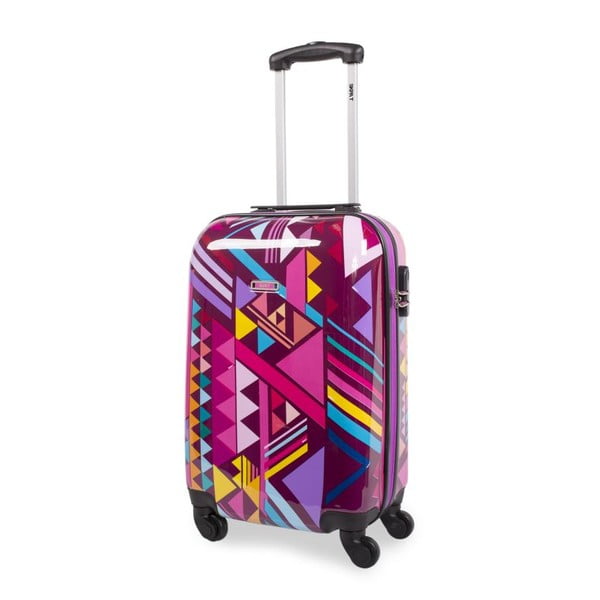 Sada 2 cestovních kufrů v růžové barvě SKPA-T