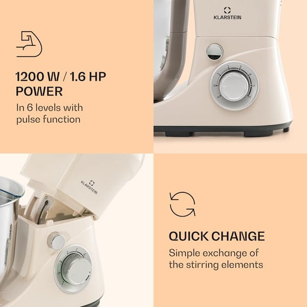 Бежов кухненски робот Bella Pico 2G Bella Pico 2G - Klarstein-image-4