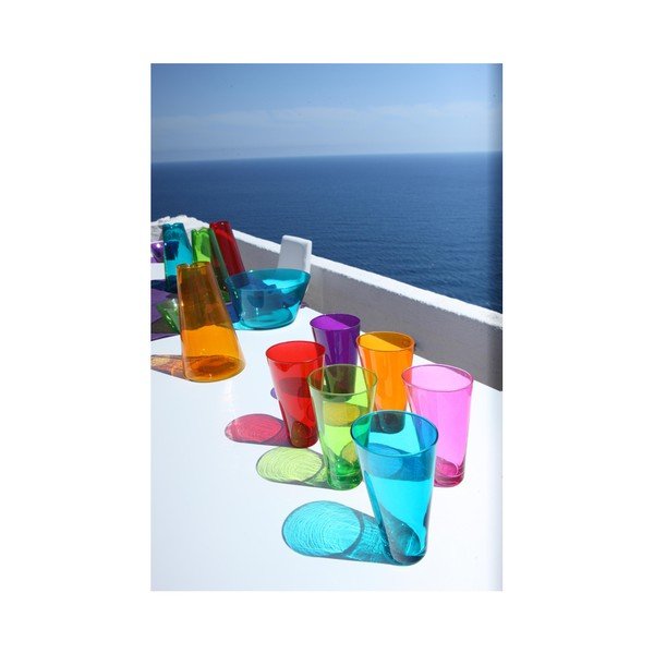 Комплект от 3 лилави ръчно изработени чаши Ponza, 300 ml - Surdic-image-1