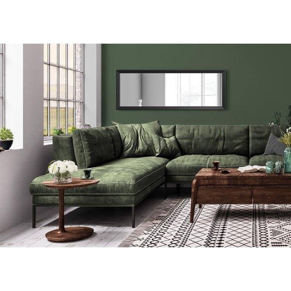 Стенно огледало в черна рамка , 47 x 147 cm Paris - Styler-image-1