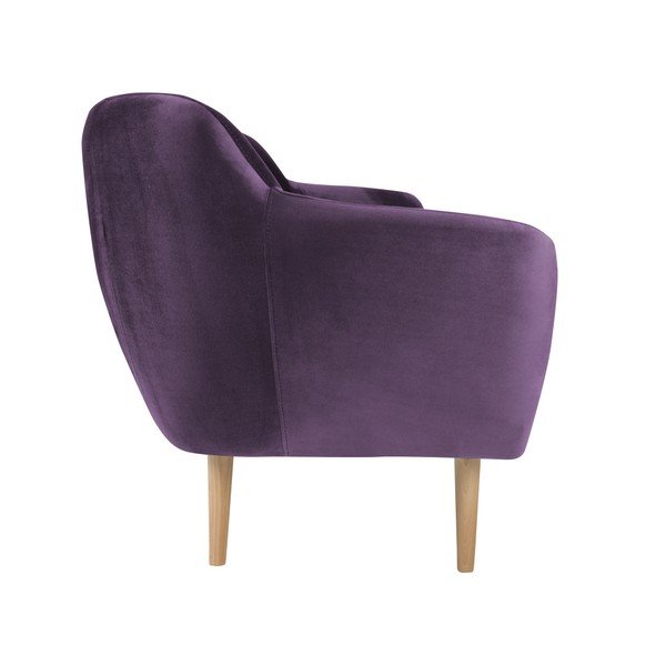 Fialová třímístná pohovka Mazzini Sofas Benito-image-3