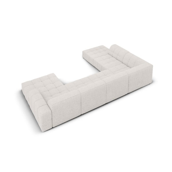 Светлосив ъглов диван (ляв ъгъл/"U") Chicago - Cosmopolitan Design-image-4