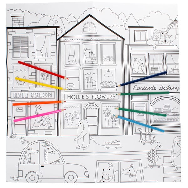 Картинки за оцветяване On Our Street – Rex London-image-2