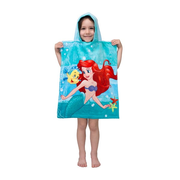 Тюркоазен хавлиен детски халат Ariel Friends - Jerry Fabrics-image-1