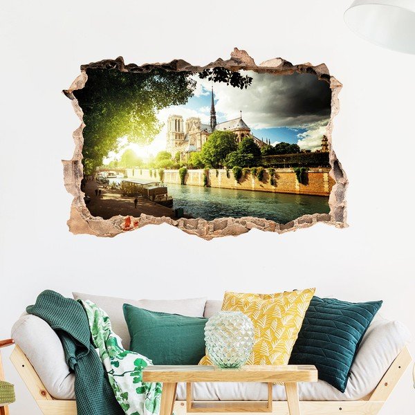 3D стикер за стена Norte Dame de Paris - Ambiance-image-1