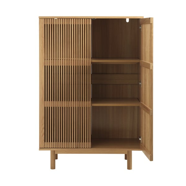 Шкафче от декор от дъб  в естествен цвят 95x140 cm Tiber – Unique Furniture-image-3