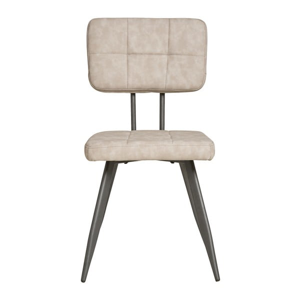 Комплект от 4 сиви и бежови трапезни стола Sofy - Marckeric