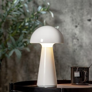 Бяла LED настолна лампа с възможност за димиране (височина 28 cm) Mushroom - Star Trading
