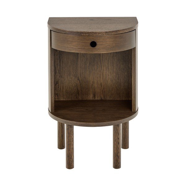 Нощно шкафче от декор от дъб  в тъмно естествен цвят Paron – Actona