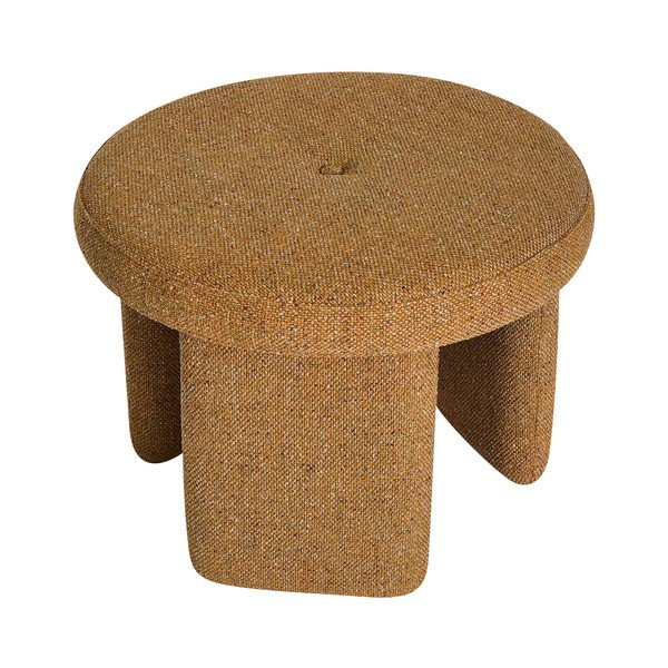 Табуретка в цвят горчица Rocco – Hübsch-image-2