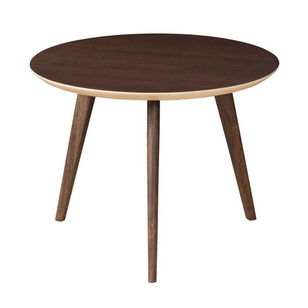 Odkládací stolek z masivního mangového dřeva Woodjam Play Dark