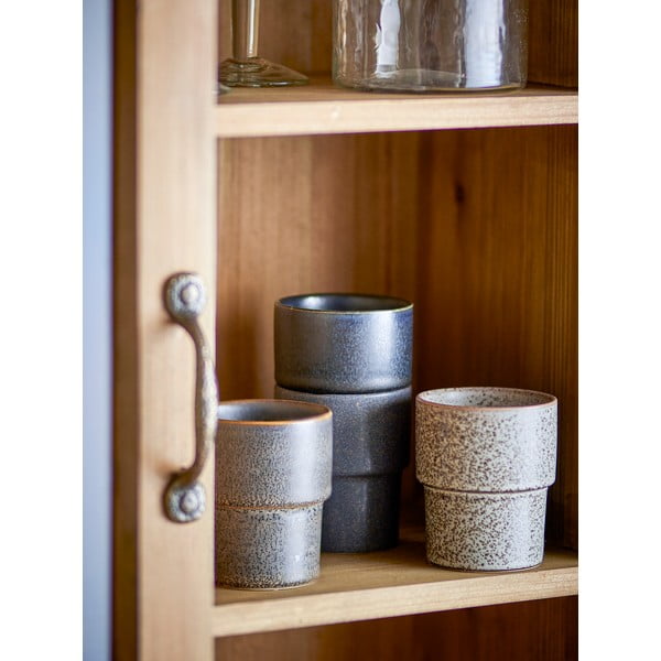 Кафяви глинени чаши в комплект от 4 бр. за еспресо 150 ml Ewan – Bloomingville-image-2