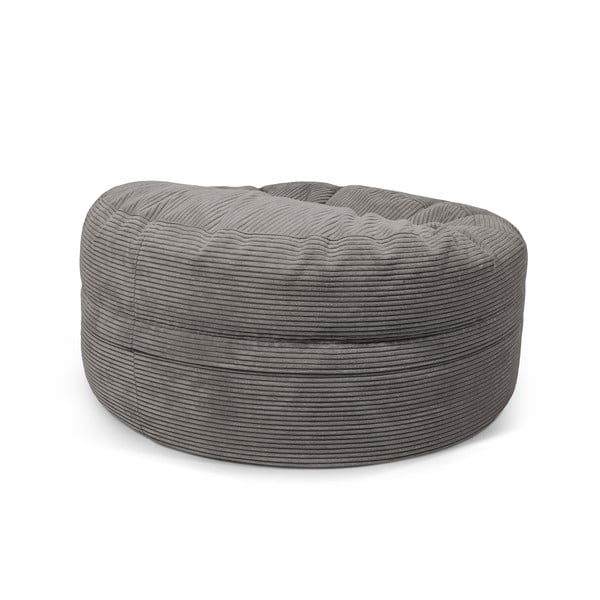 Черен пуф от рипсено кадифе Roll 105 – SLOWDOWN-image-3