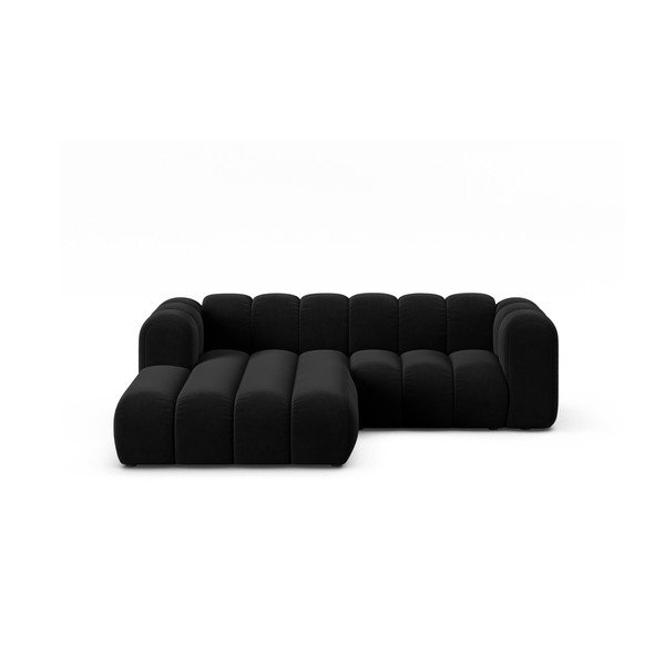 Антрацитен ъглов диван (ляв ъгъл) Lupine – Micadoni Home