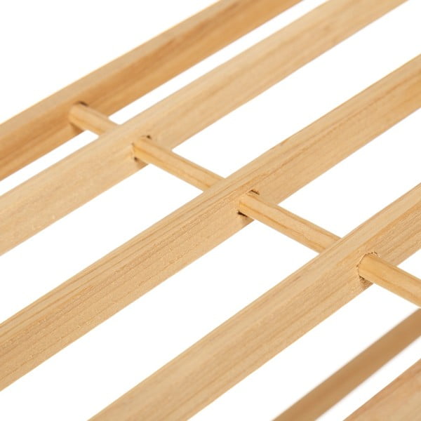 Етажерка за обувки от елхово дърво в естествен цвят Natural Way - Casa Selección-image-2