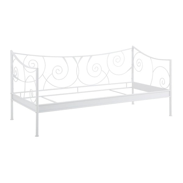 Bílá kovová postel Støraa Isabelle, 90 x 200 cm