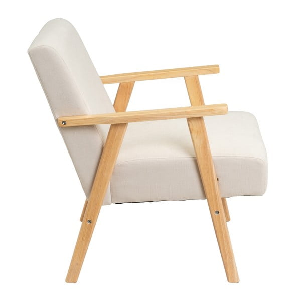 Бяло шенилово кресло Vintage – Casa Selección-image-3