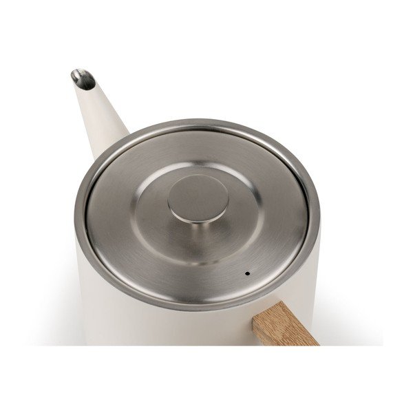 Чайник от неръждаема стомана с цедка в цвят слонова кост 1,1 l Duet Narvik – Bredemeijer-image-3