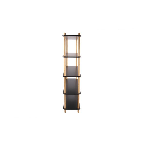 Черен рафт с бамбукови крака Кабинет Simplicity - Leitmotiv-image-3