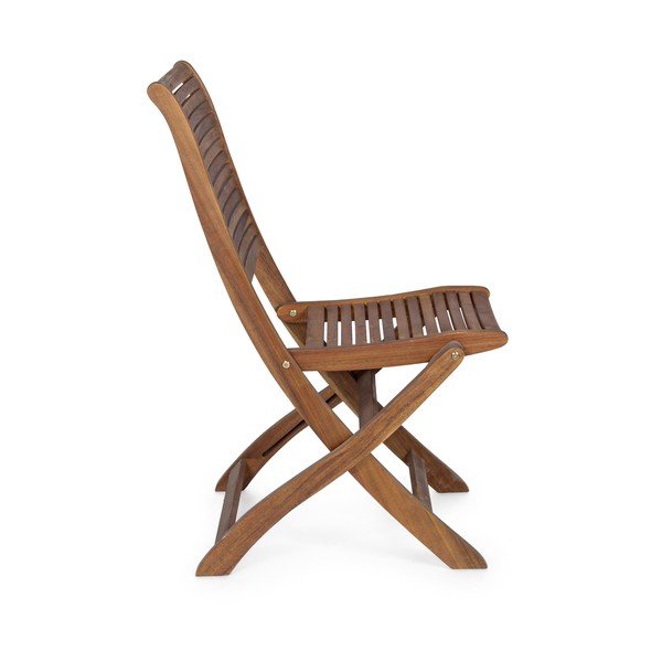 Градински стол от масивно дърво в естествен цвят Noemi – Bizzotto-image-3