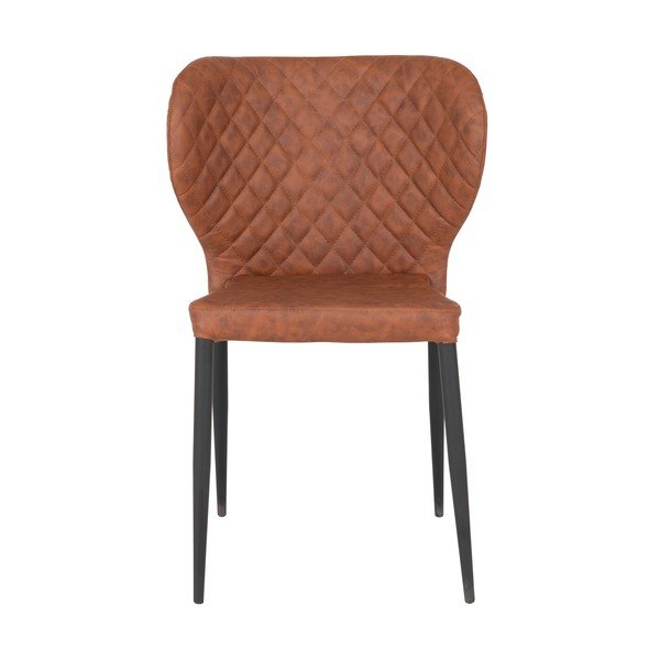 Кафяви трапезни столове в цвят коняк в комплект от 4 броя Pisa - House Nordic-image-3