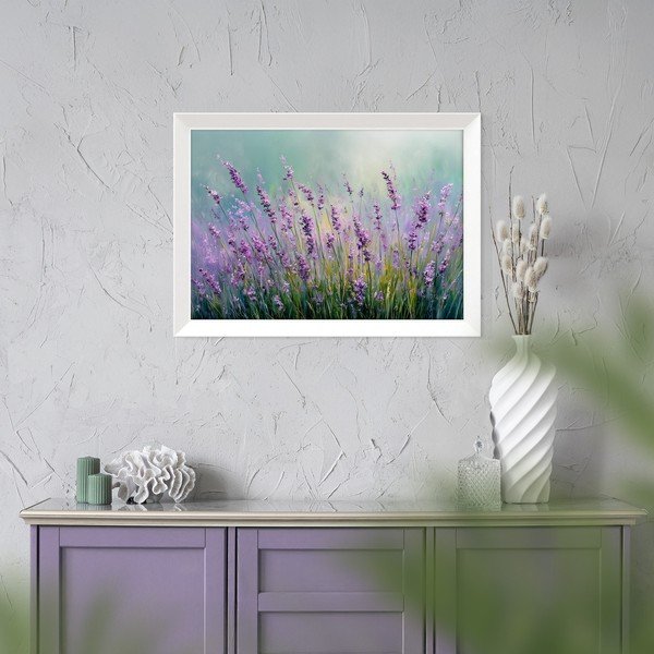 Печатна картина с включена рамка 75x56 cm Lavender – Styler-image-2