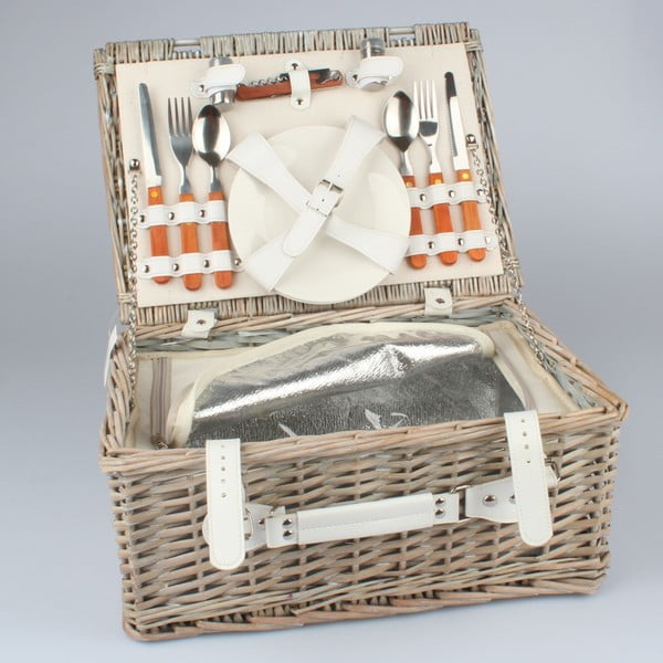 Плетена кошница за пикник за 2 лица с термобокс Picnic - Dakls