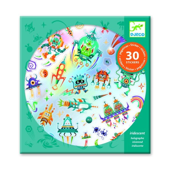 Комплект от 30 космически стикера - Djeco-image-1