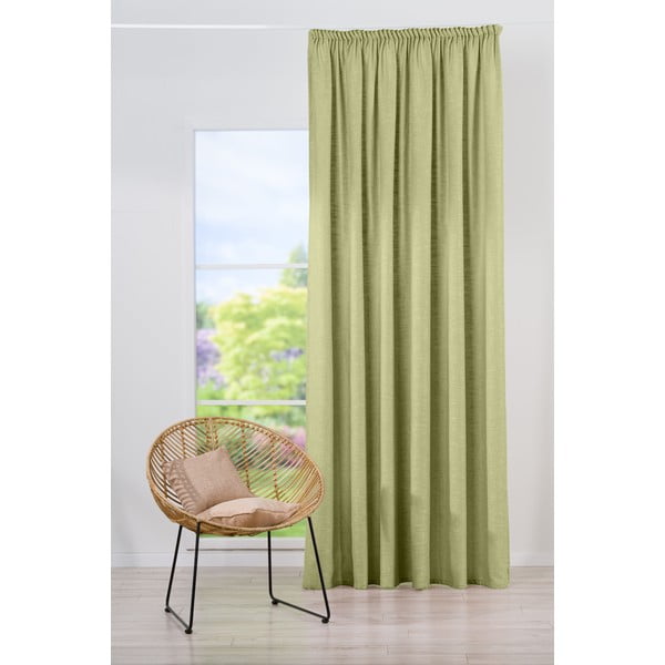 Светлозелена завеса 210x245 cm Riva - Mendola Fabrics