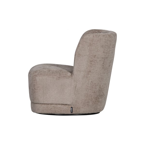 Светлокафяво кресло от кадифе Atty - WOOOD-image-3