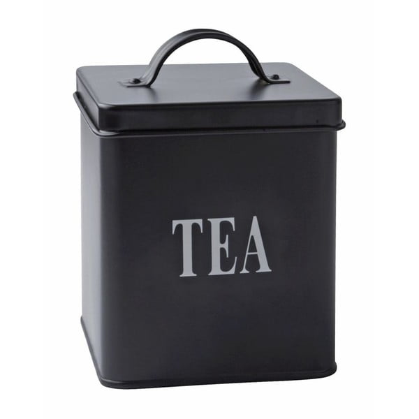 Буркан за чай от черна ламарина, 1,5 л - KJ Collection