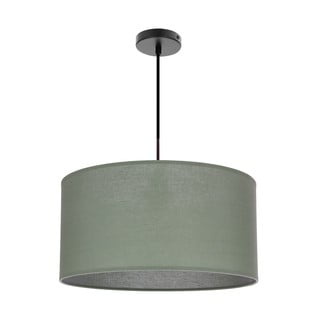 Зелено висящо осветително тяло с текстилен абажур ø 40 cm Shanti – Candellux Lighting
