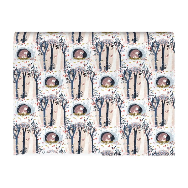 Опаковъчни хартии в комплект от 5 бр. с коледни мотиви 69,5x48,5 cm Wild Wood Hideaway – Roger la Borde-image-1