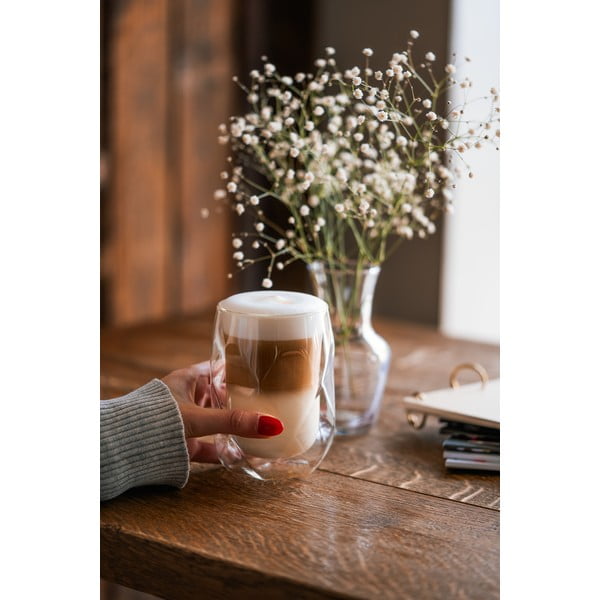 Комплект от 2 чаши за лате с двойни стени, 350 ml Geo - Vialli Design-image-4