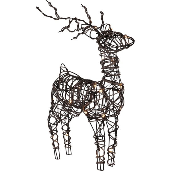 Кафява стояща коледна светлинна украса на батерии Vixen – Star Trading