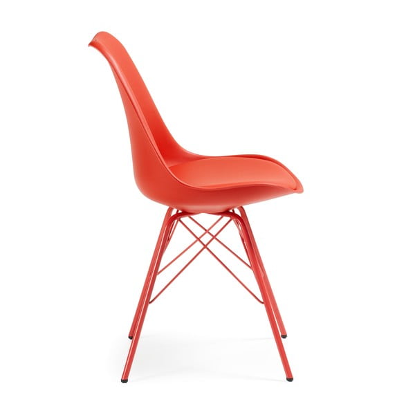 Sada 4 červených židlí La Forma Lars-image-2