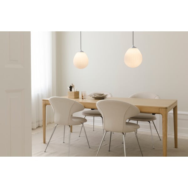 Бялo-сребърен абажур ø 27 cm Around the World Medium – UMAGE-image-2