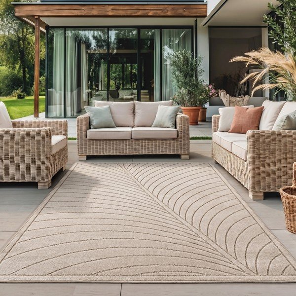 Бежов килим за открито и закрито 240x340 cm Nova 1204 – Ayyildiz Carpets-image-1