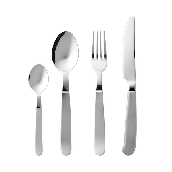 Прибори за хранене от неръждаема стомана в сребрист цвят 16 бр. Rejka – Gense