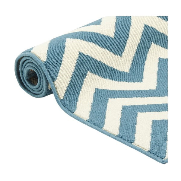 Светлосин килим на открито , 133 x 190 cm Waves - Floorita-image-3