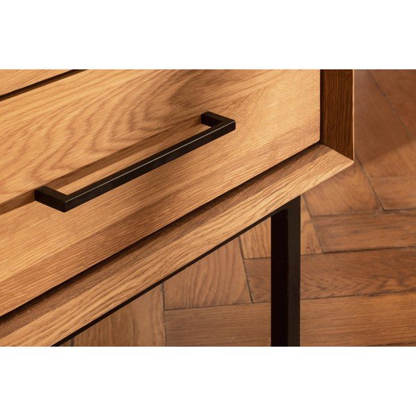 Шкаф от дъбова дървесина в естествен цвят 97x125 cm Abies - The Beds-image-4