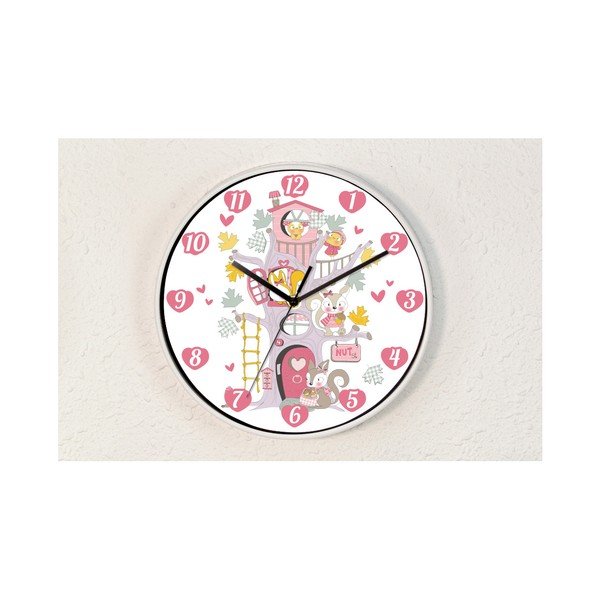 Nástěnné hodiny WALPLUS Happy Tree, ⌀ 25 cm-image-3