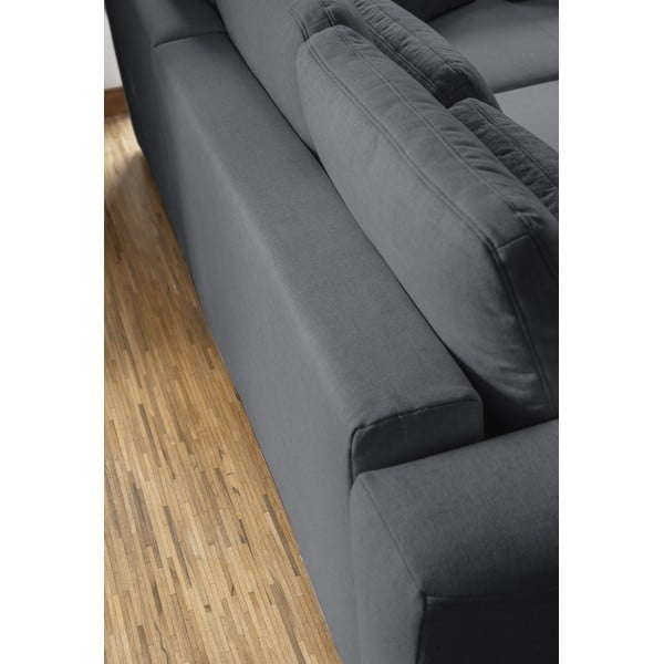 Тъмносив ъглов разтегателен диван (променлив) Homely Tommy - Miuform-image-2