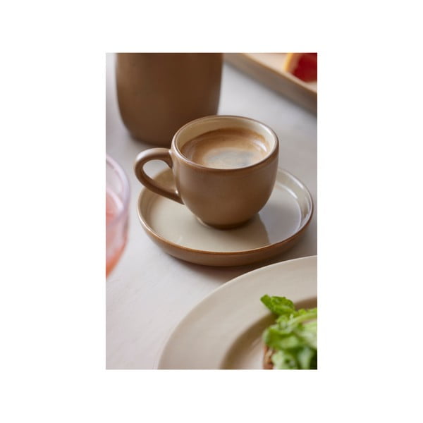 Кафява керамична чаша 70 ml - Bitz-image-2