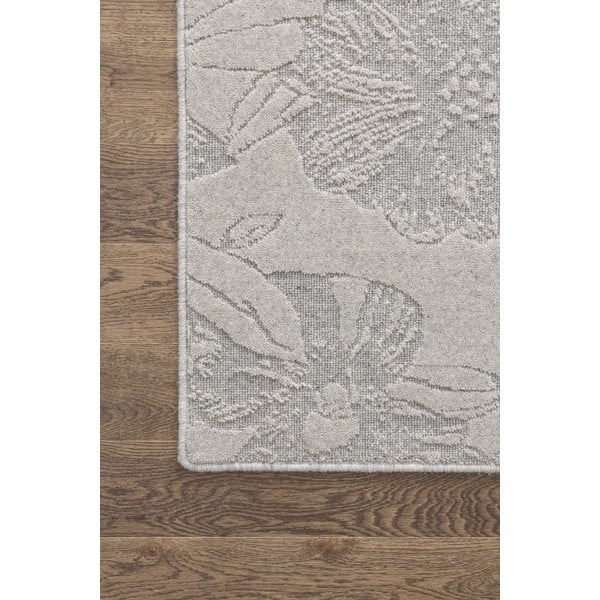 Светлосив вълнен килим 133x190 cm Arol - Agnella-image-3