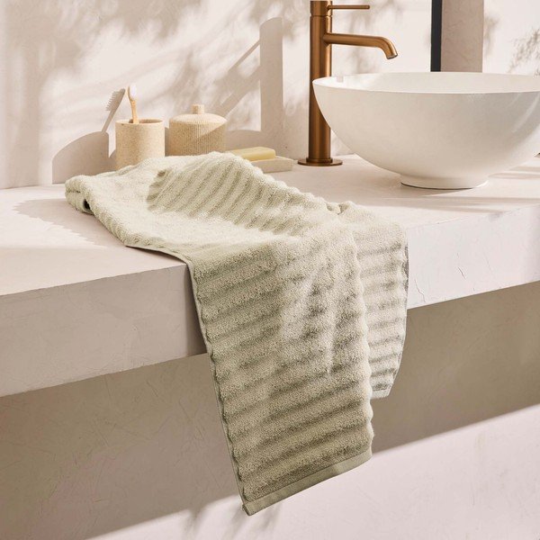 Бежова памучна кърпа от тери 50x90 cm Maya – douceur d'intérieur-image-1